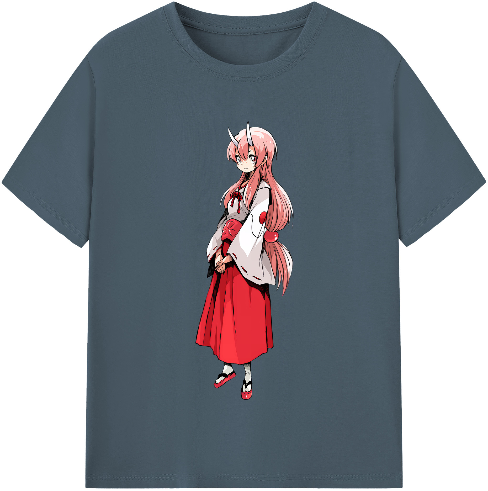 （画像用） 転スラ Regarding Reincarnated to Slime 綿100％半袖Tシャツ（フロントプリント）